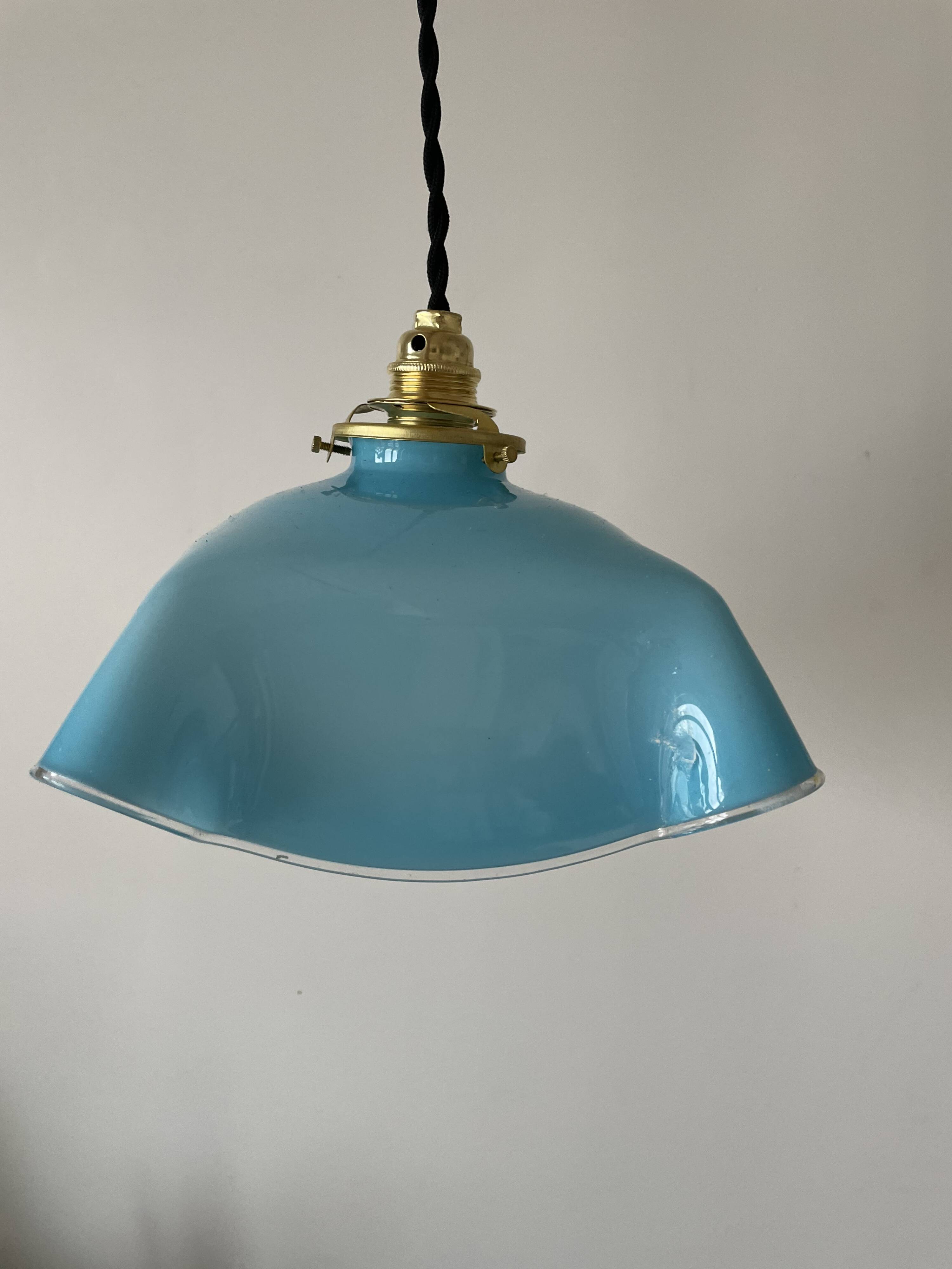 Vintage glass pendant light