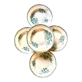 Cinq assiettes creuses anciennes