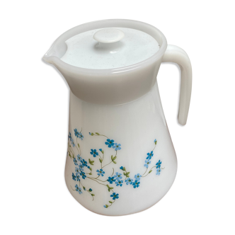 Carafe fleur bleue