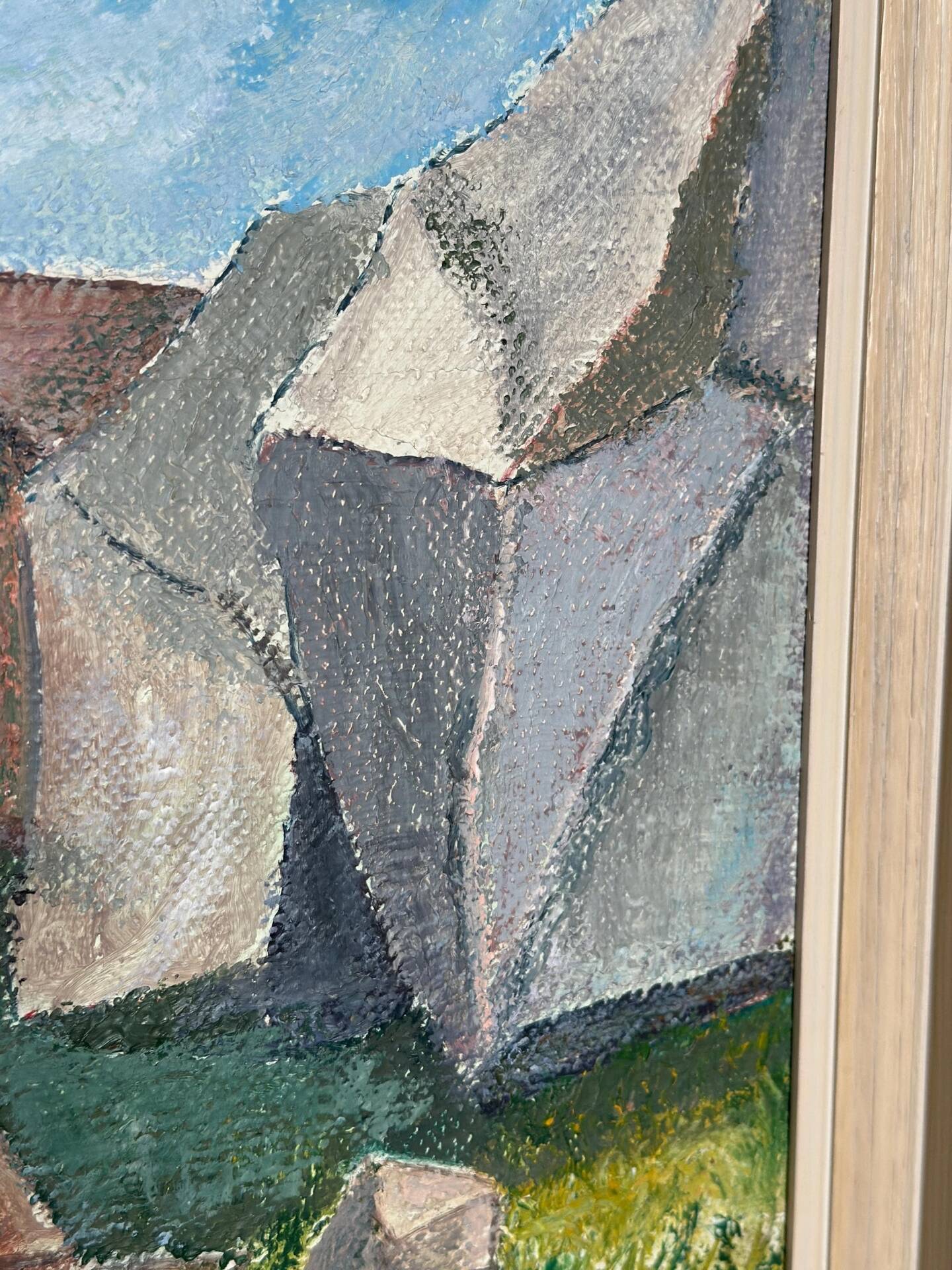 Swedish Oil on Canvas – “Coastline” by L. Österholm –  Dated 1964