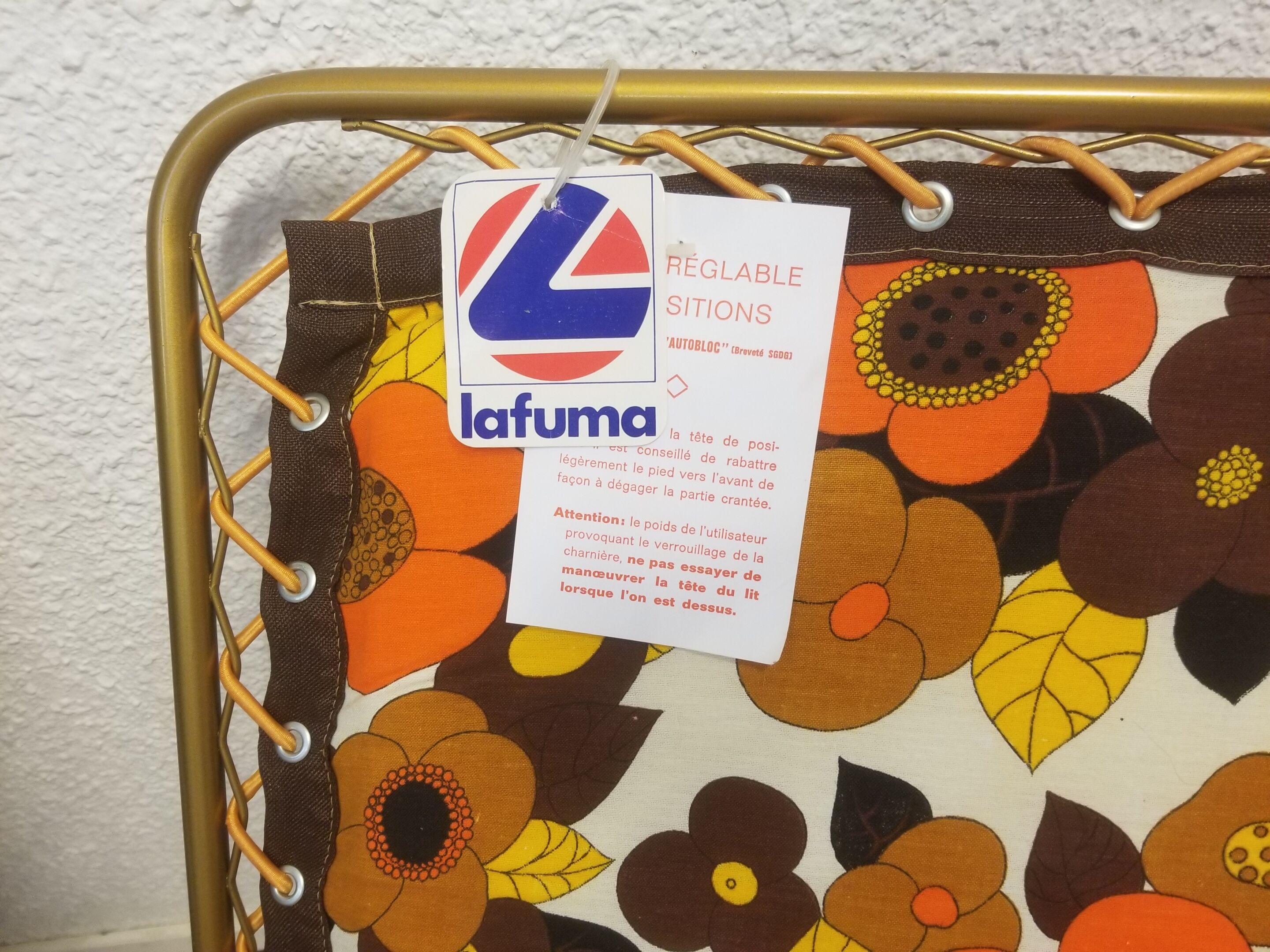 Pair of sun loungers Vintage Lafuma 1970 - NEW