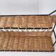 Vintage rattan & steel shelf 1950