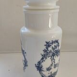Bocal apothicaire opaline blanche
