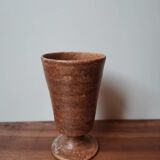 Tasse en grès vintage signé La hulotte