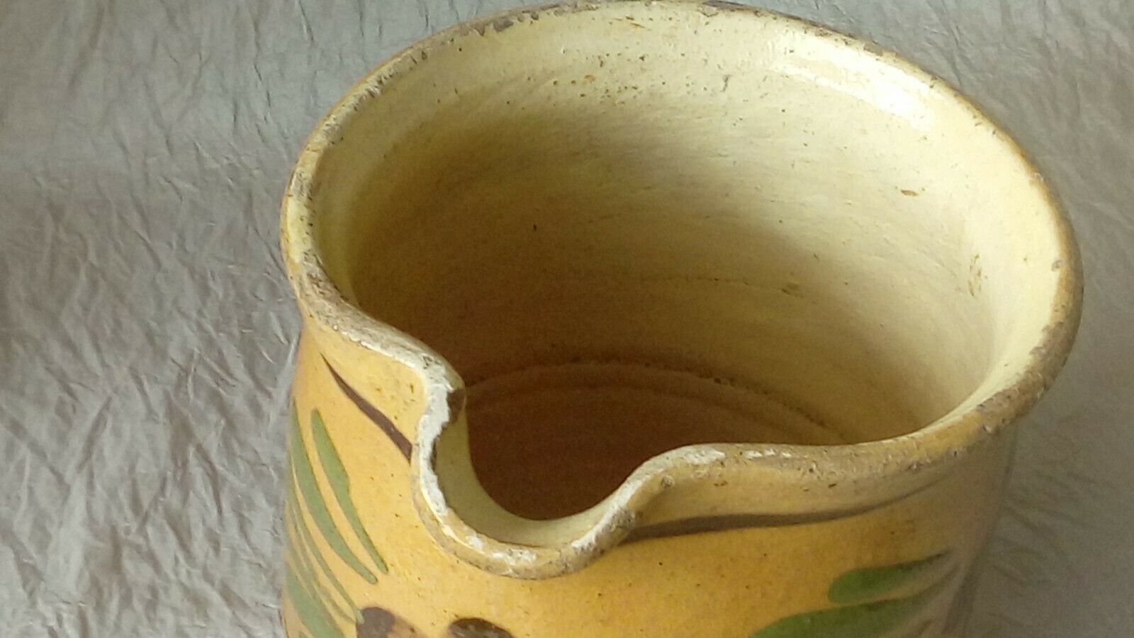 Old terracotta pitcher soufflenheim alsace