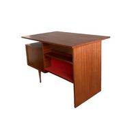 Vintage mahogany desk, 1950, restored