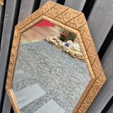 Golden art deco mirror