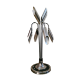 Lampe space age chrome et alu  Italy 1970s