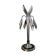 Space Age Chrome lamp and aluminum  Italy, 1970s 80x30