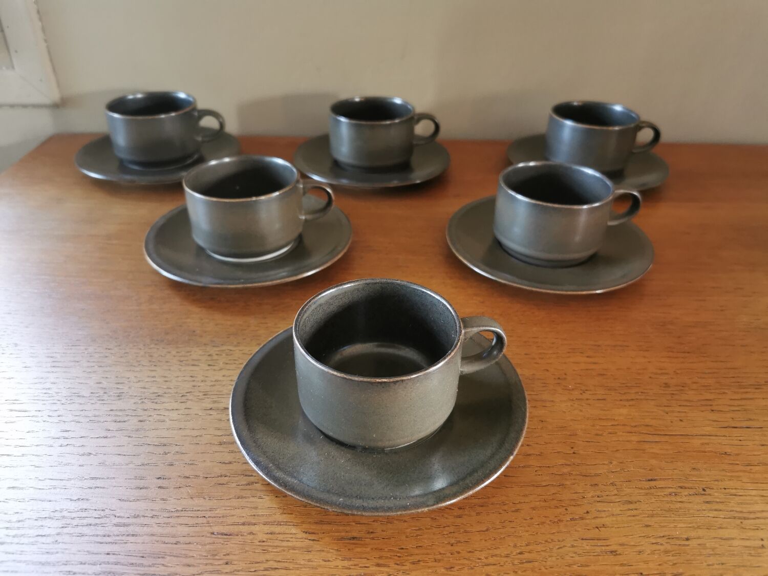 Suite of 6 vintage cups Campana Villeroy and Boch