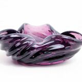 Purple murano glass ashtray