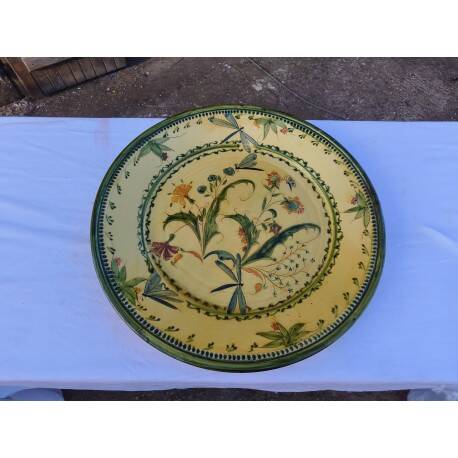 Glazed stoneware dish from St Jean de Fos