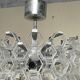 Hexagonal glass Cascade chandelier attributed to Av Mazzega, 1970s.