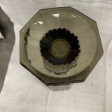 Josef hoffmann art deco design smoked glass vase