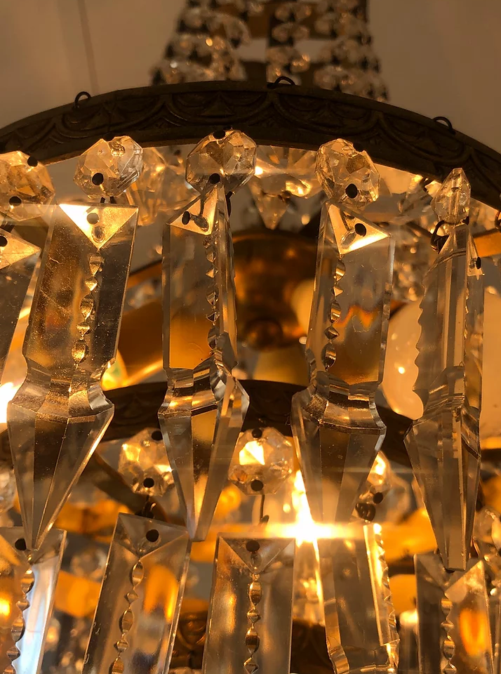 Stamped chandelier