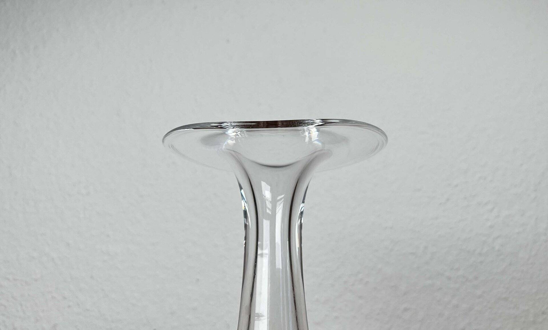 Vintage glass vase from the German Flamingo series by Peill & Putzler, 1970s.