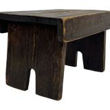 Antique stool footstool 1940s wooden plant table