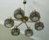 Large brass and glass chandelier by Hans-Agne Jakobsson, Sweden 1960s