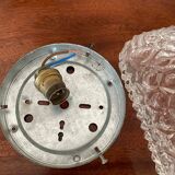 Vintage molded glass ceiling lamp