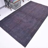 4x8 Shades Of Purple Oriental Handmade Wool Turkish Vintage Rug, 140x230Cm