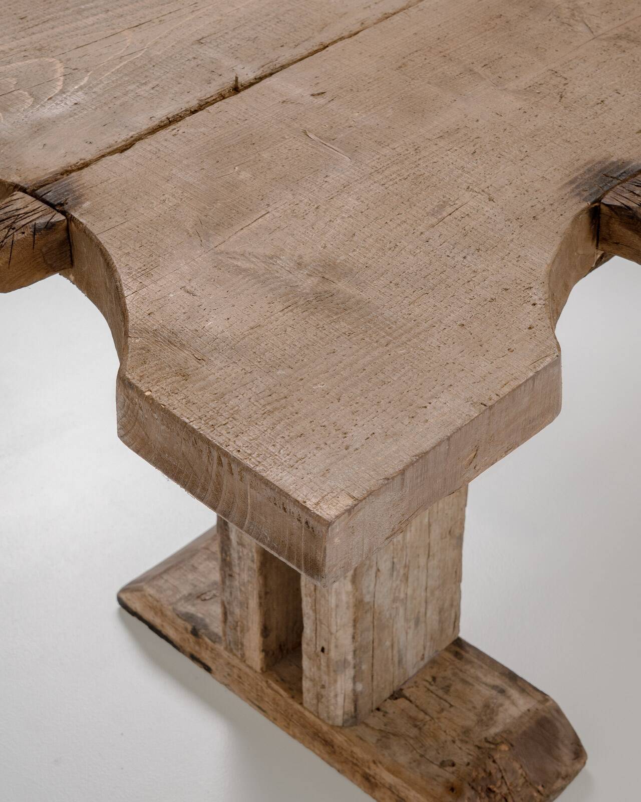 Large Rustic French Jeweller's Dining Table, France, early 20th Century