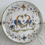 Dessert service, earthenware, Martres-Tolosane, signed Matet France