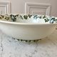 salad bowl Terre de Fer Céranord model "Clairefontaine" green 30s