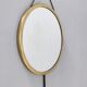 Vintage round wall mirror mod. "vipera" by corrado corradi dell'acqua, italy
