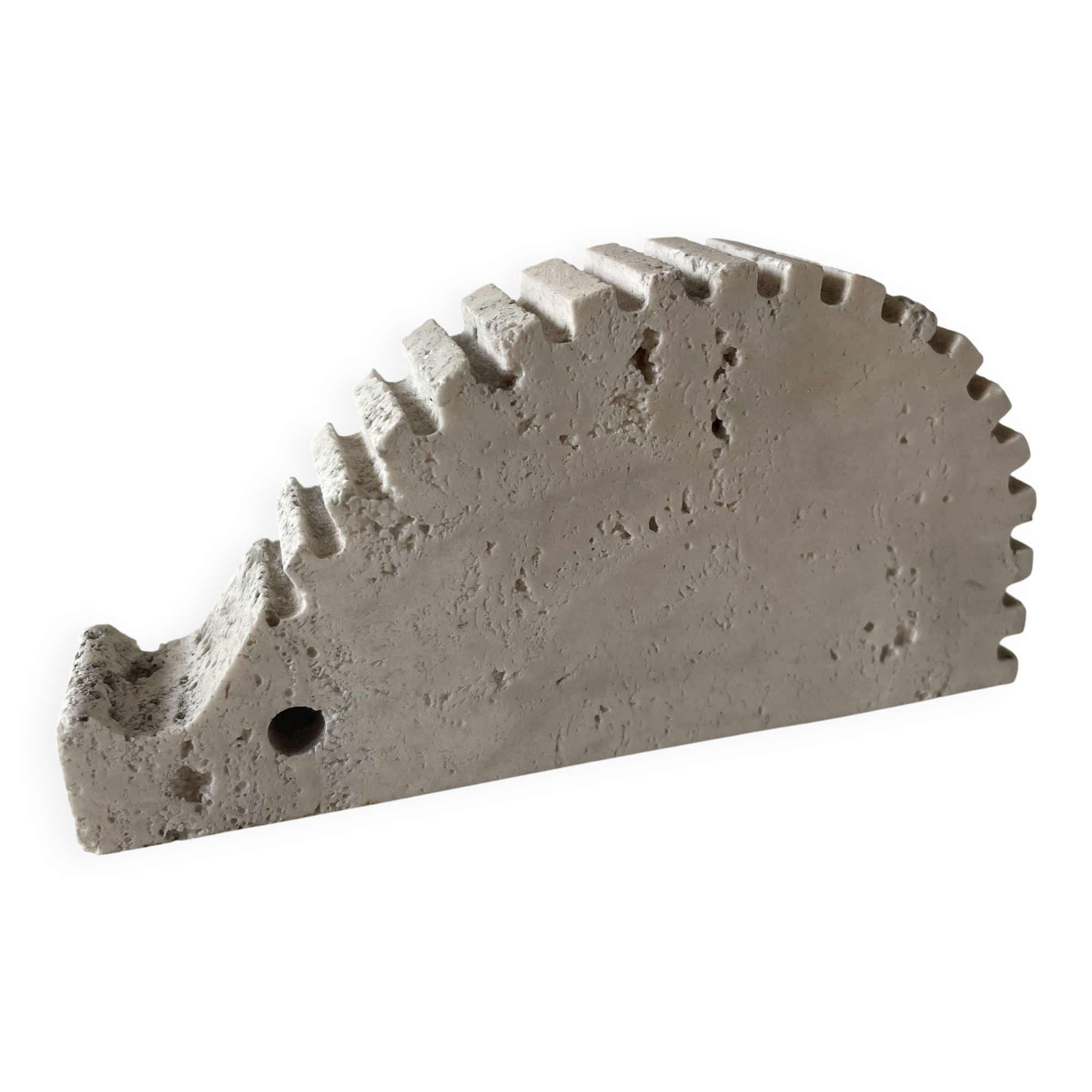 Rare Porcupine in travertine, Fratelli Manelli 1970