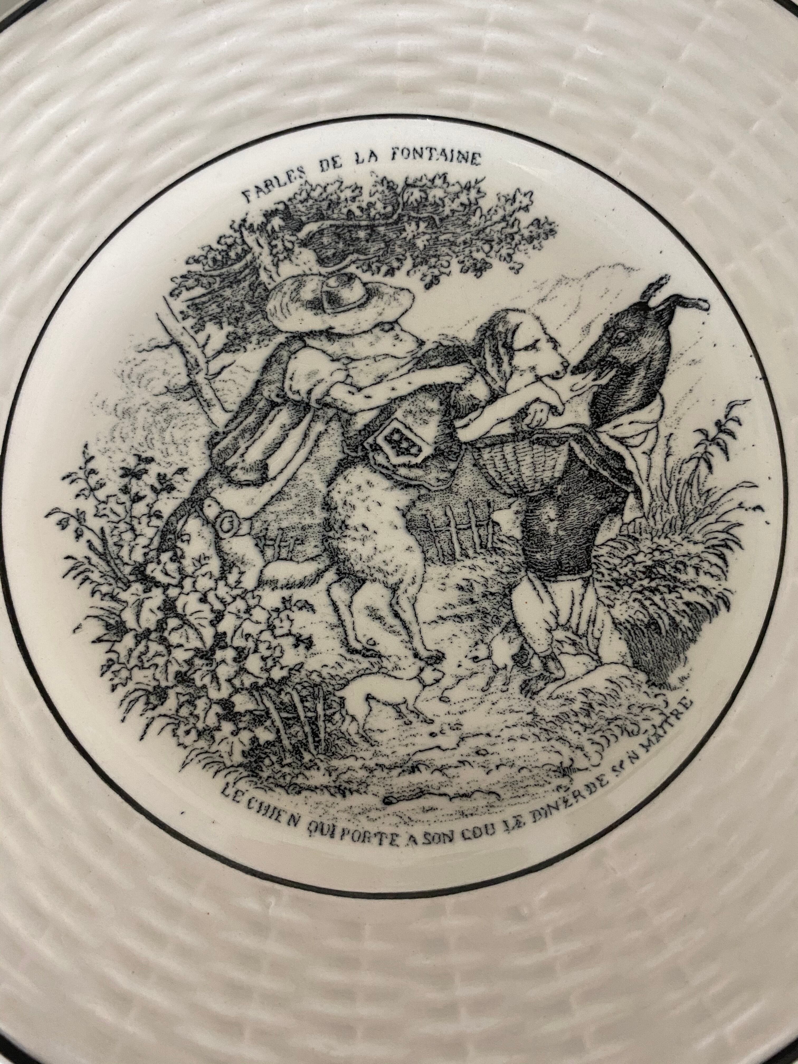 5 talking plates fables of the fountain digoin sarguemines