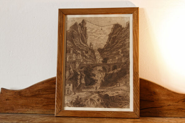 Dessin ancien, moustiers sainte marie