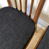 Set of 4 Scandinavian-style teak chairs