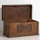 Antique chest with engraved floral motifs (c.1850)