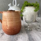 Sandstone pitcher with ice compartment