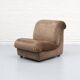 Italian Mimo Padova Lounge Chair Chenille 1970s