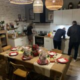 Vintage Retro Design Black Faux Leather Armchair