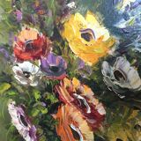 Painting on canvas bouquet of flowers