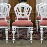 Set of 6 English Victorian style mahogany chairs.