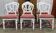 Set of 6 English Victorian style mahogany chairs.