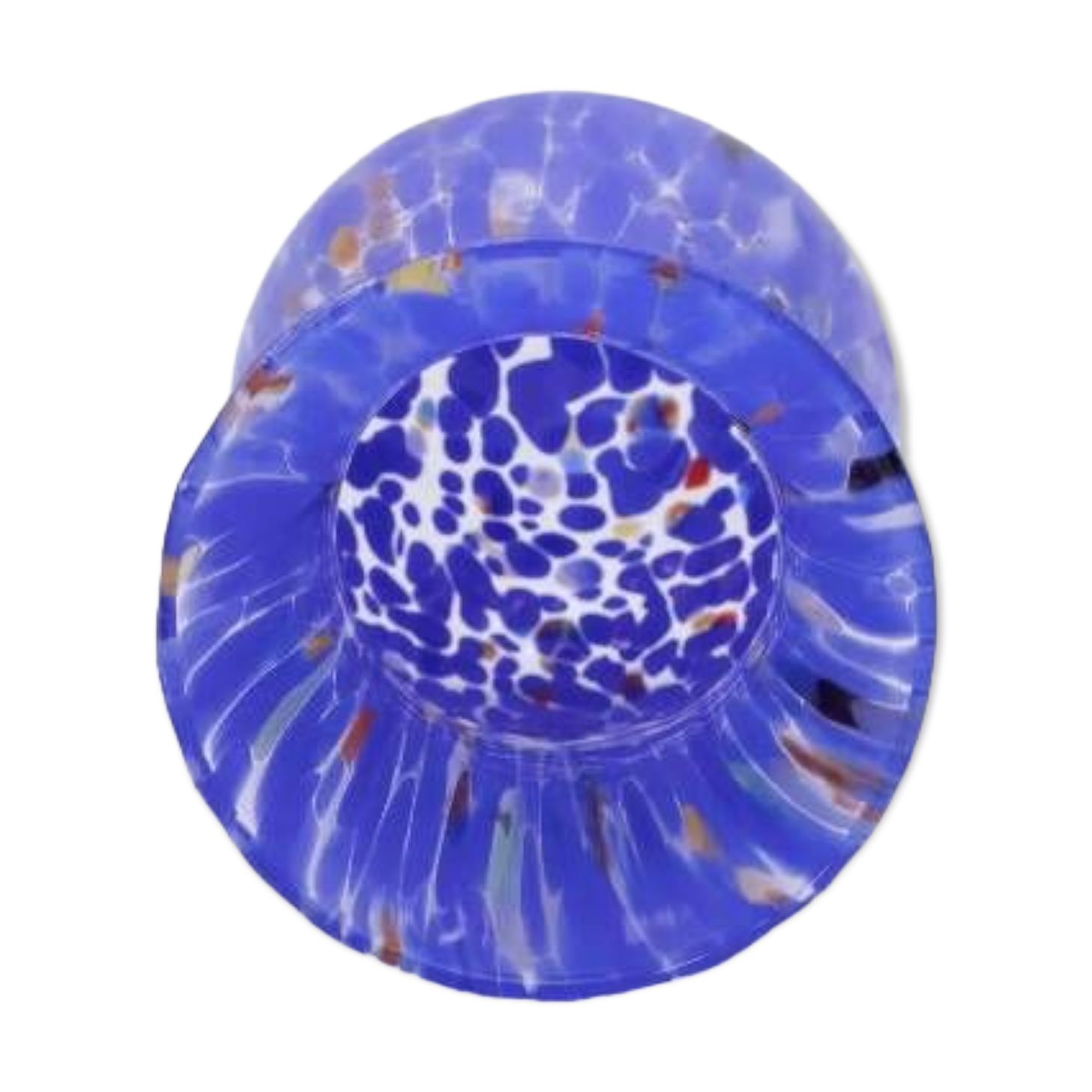 Handmade Blue Murano Glass Vase