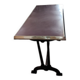 Rectangular bistro table 1900/1920 signed charlionnais & panassier