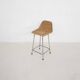 Rohe Noordwolde rattan and metal bar stool, The Netherlands 1950's