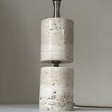 Vintage travertine lamp design 60s 70s