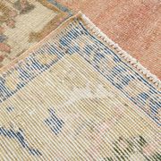 5x9 Peach Red Dark Blue Persian Area Rug, 153x290Cm SK 18900