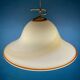 Beige Murano glass pendant light by De Majo, Italy, 1970s.