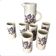 St Amand earthenware orangeade set