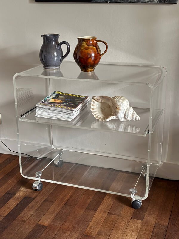 Desserte en plexiglass David Lange