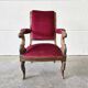 Chaise / fauteuil rose antique vintage