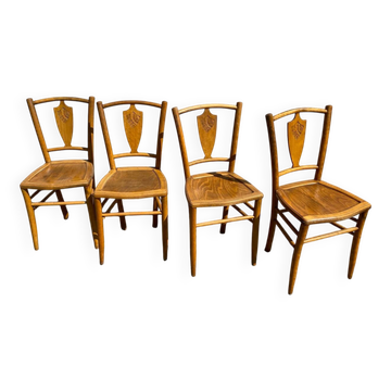 Set of 4 vintage bistro chairs