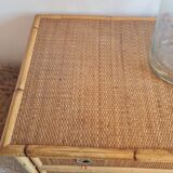 Rattan chest of drawers circa 1970 - Dal Vera